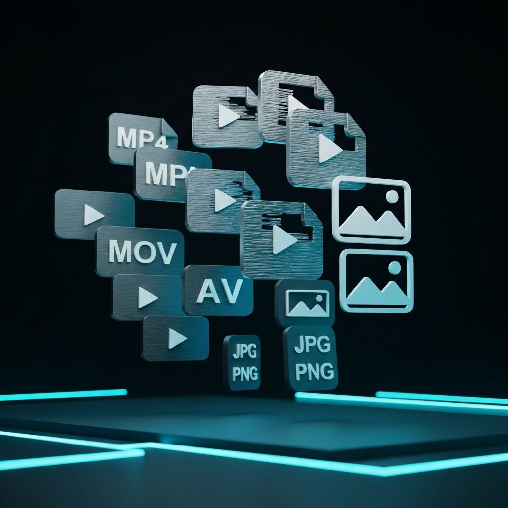 Supported video and image formats for conversion